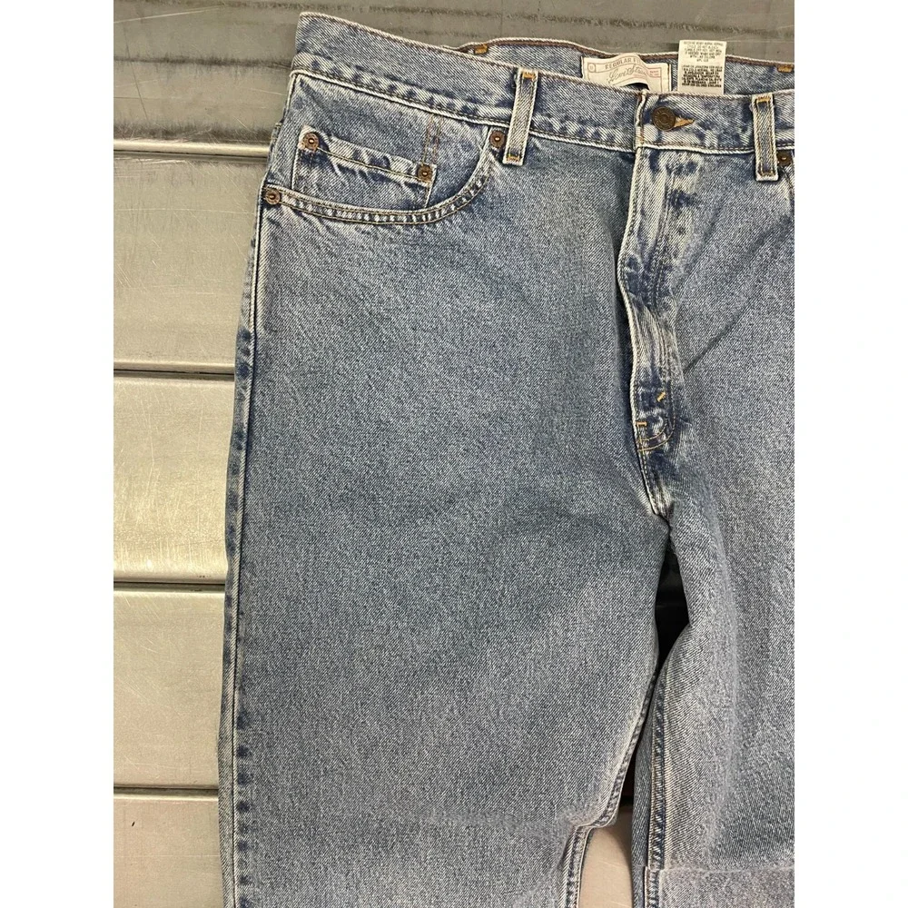 Signature Levis Mens 36X30 Blue Medium‎ Wash Denim Regular Straight 100% Cotton